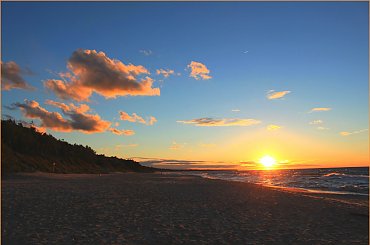 Zachód słońca nad morzem #Bałtyk #Kołobrzeg #morze #Słońce #zachód