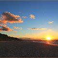 Zachód słońca nad morzem #Bałtyk #Kołobrzeg #morze #Słońce #zachód