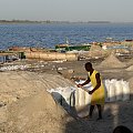 Senegal. Pozyskiwanie soli z jeziora #Senegal