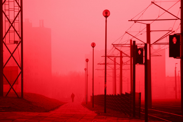 Mgła - czerwony