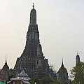 Rejs po rzece Chao Phraya w Bangkoku - widok na Wat Arunratchawararam Ratchaworamahawihan #azja #podróże #tajlandia #ChaoPhraya