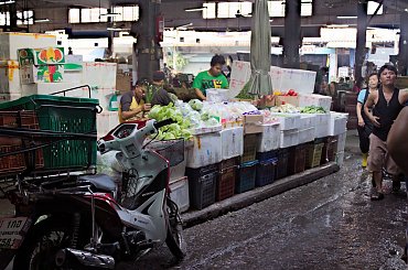 Bazar warzywny w Bangkoku #azja #podróże #tajlandia