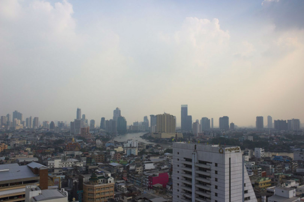 Widok z Hotelu Grand China w Bangkoku #azja #podróże #tajlandia #bangkok #GrandChina