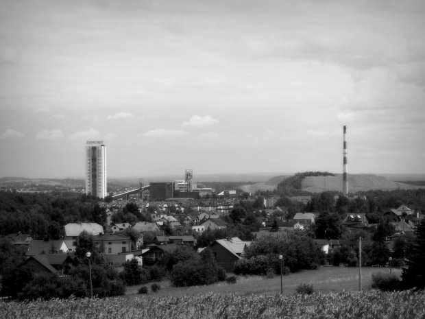 Widok na Lędziny i kop.,,ZIEMOWIT,,z Górki św.Klemensa