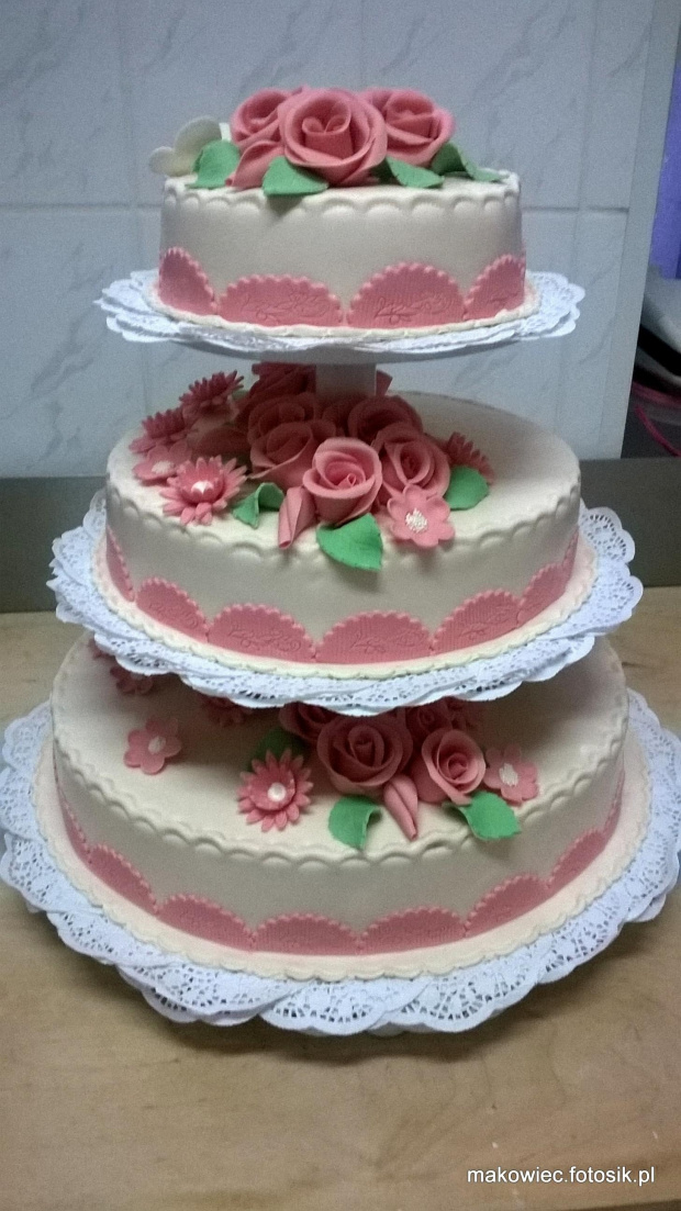 12-14 kg torcik weselny Ekrii- Róż #TortWeselny #TortyWeselne #tort #wesele #TortyOkoicznościowe