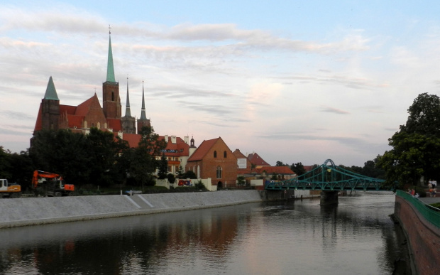 Wrocław - Widok na Ostrów Tumski