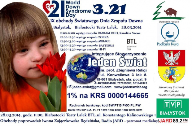 IX OBCHODY SWIATOWEGO DNOA ZESPOŁU DOWNA 28.03.2014