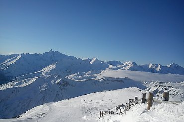 Ośrodek Grossglockner - Heiligenblut, widok z Gjaidtroghohe #Alpy #Austria #Narty #Nassfeld