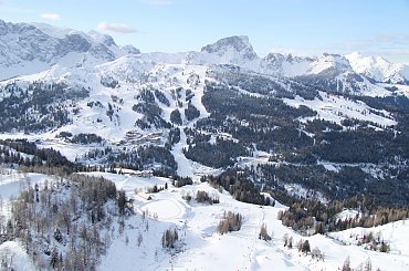 Na Gartnerkofel - widok z platformy widokowej #Alpy #Austria #Narty #Nassfeld