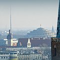 Wrocław - widok z MOSTKU CZAROWNIC - w tle Iglica i Hala Stulecia