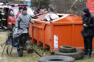 III akcja sprzątania dna Pisy 14.03.2015 #Pisa #Pisz