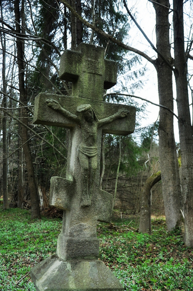 Beskid Niski - pozostałości po dawnej wsi łemkowskiej Świerzowej Ruskiej - cmentarz