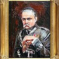 Kossak-Pilsudski-47x37cm Ölgemälde Handgemalt Leinwand Rahmen Signiert G01072 cena 59,99 euro wys.0 malowany recznie