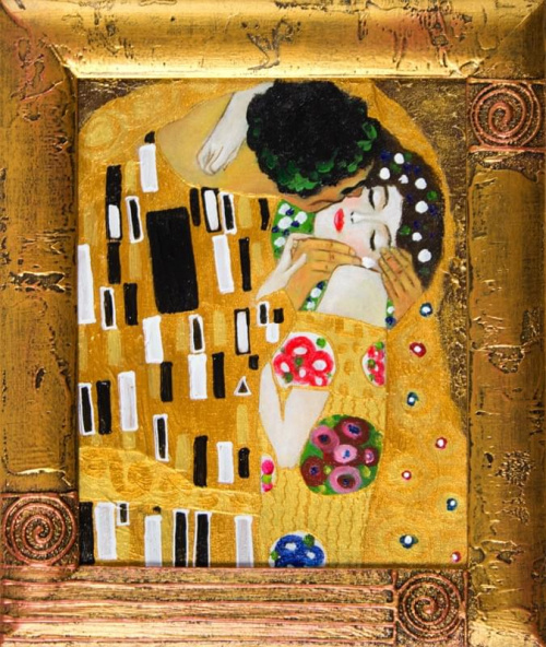 Gustav Klimt -Der Kuss-32x27cm Ölgemälde Handgemalt Leinwand Rahmen Sygniert G04340
cena 33,99 euro.
wysylka 0 euro.
malowany recznie