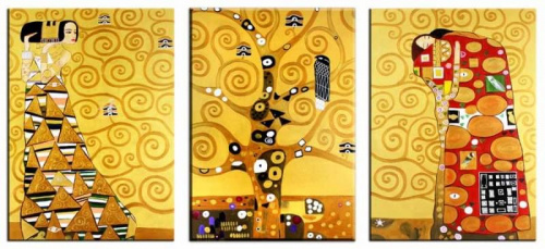 Gustav Klimt - Der Lebensbaum 3 Bilder 70x50cm Ölgemälde Handgemalt Sygniert
cena 289 euro.
wysylka 0 euro.
malowany recznie