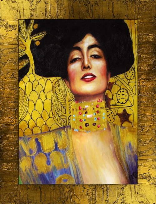 Gustav Klimt - Judyta -84x63cm Ölgemälde Handgemalt Leinwand Rahmen Sygniert G16259
cena 129 euro.
wysylka 0 euro.
malowany recznie