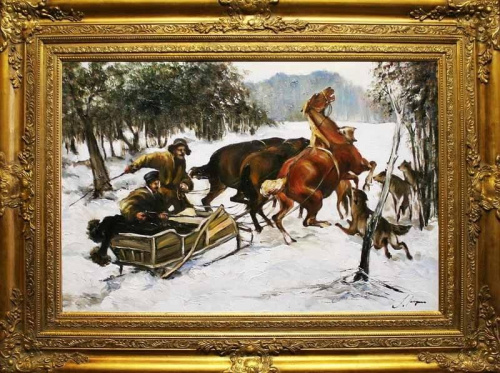 Polscy mistrzowie-Obraz malowany recznie,olej plotno piekna rama w cenie, 120x90cm,cena 890zl,wys.0zl. #PolscyMistrzowie