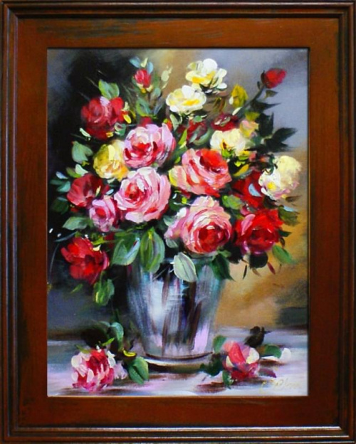 Tytul : Rosen- Ölgemälde handgemalt Rahmen Sygniert 47x37cm, G15861.
69 euro, wys - 0 euro. #kwiaty