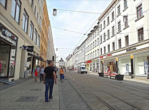 Görlitz. Berliner Straße. Do poczytania: http://www.goerlitz.de/pl/ Polecam również: http://poznajsaksonie.pl #Goerlitz #Saksonia #FreistaatSachsen #Niemcy #Deutschland