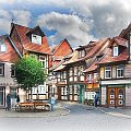 Wernigerode, Kochstrasse - uliczka z najmniejszym domkiem w miescie